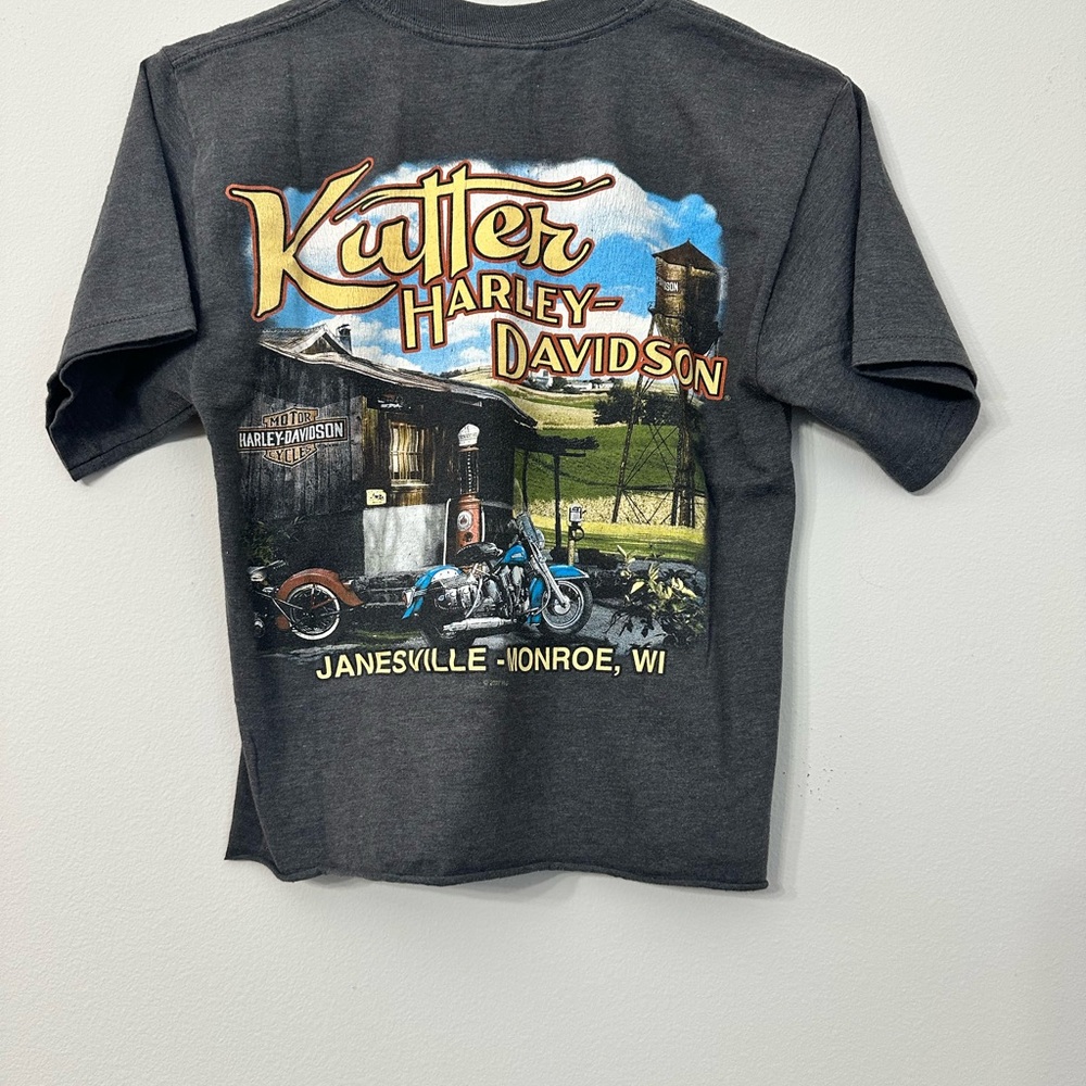 Harley-Davidson Dark Gray Crop Top WI
